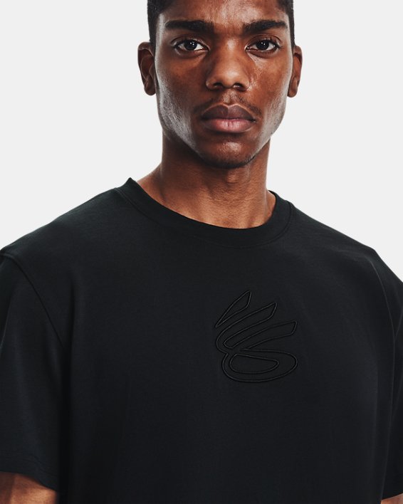 Men's Curry Embroidered UNDRTD T-Shirt, Black, pdpMainDesktop image number 4